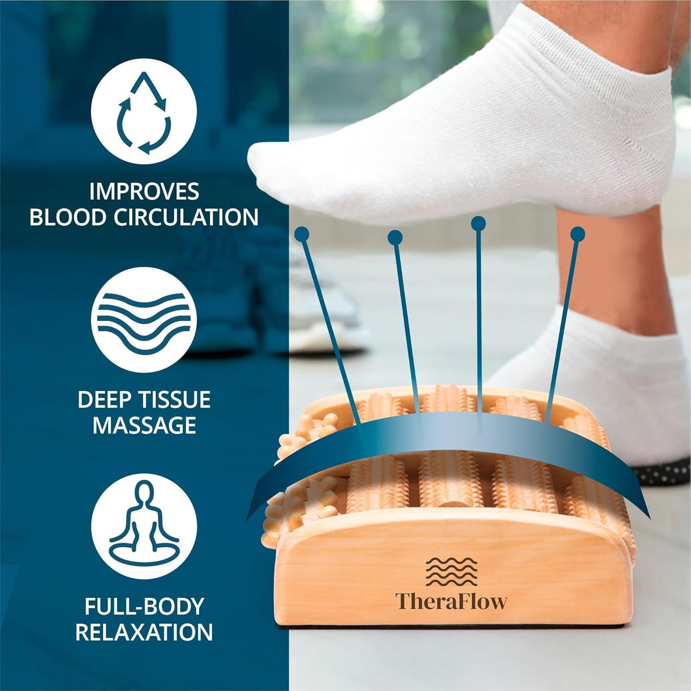 Wooden Foot Massager