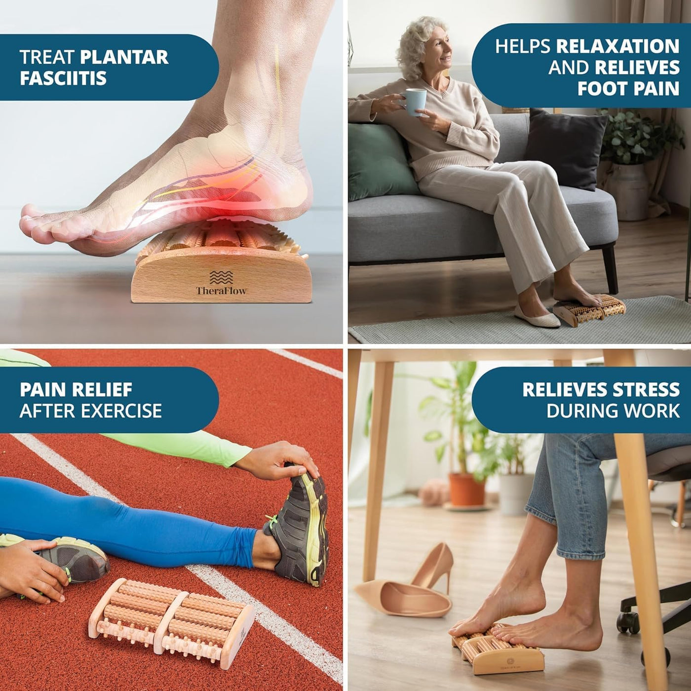 Wooden Foot Massager