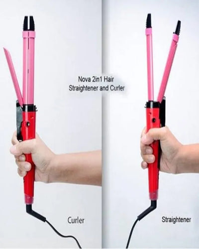 2in1 Hair Straightner and Curler