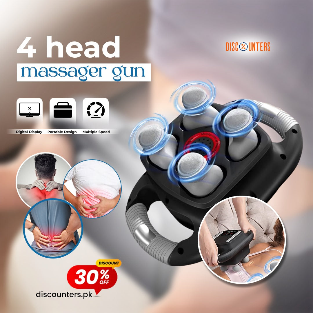 Four Head Massager Gun
