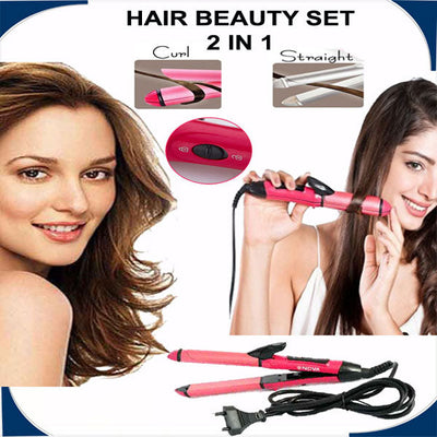 2in1 Hair Straightner and Curler